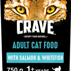 crave täiskasvanud kasside kuivtoit – lõhe ja valge kala