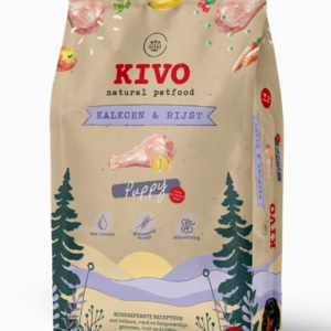 Külmpressitud krõbinad kutsikale- kalkun & riis, 4kg