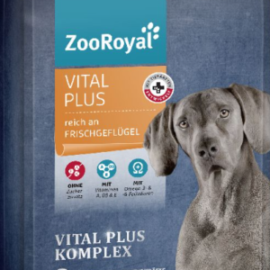 zooroyal vital plus kuivtoit, värske linnulihaga