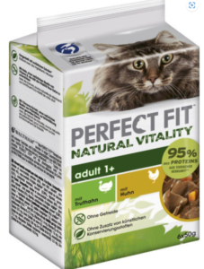 Märgtoit kassile kana ja kalkuniga, 6x50g