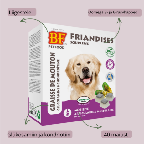 BF Petfood Mobility Chews – liigeste tugi koertele